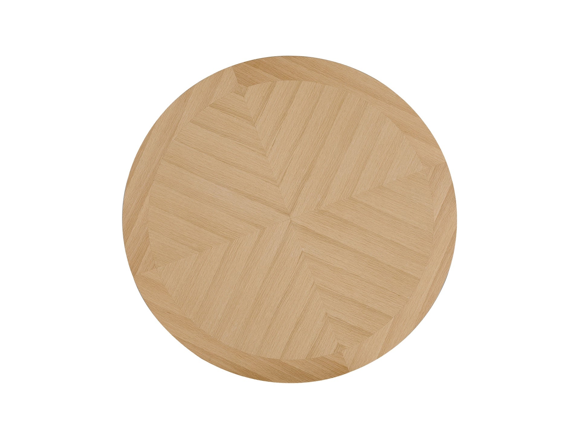 Kasem Oak Finish Round Dining Table