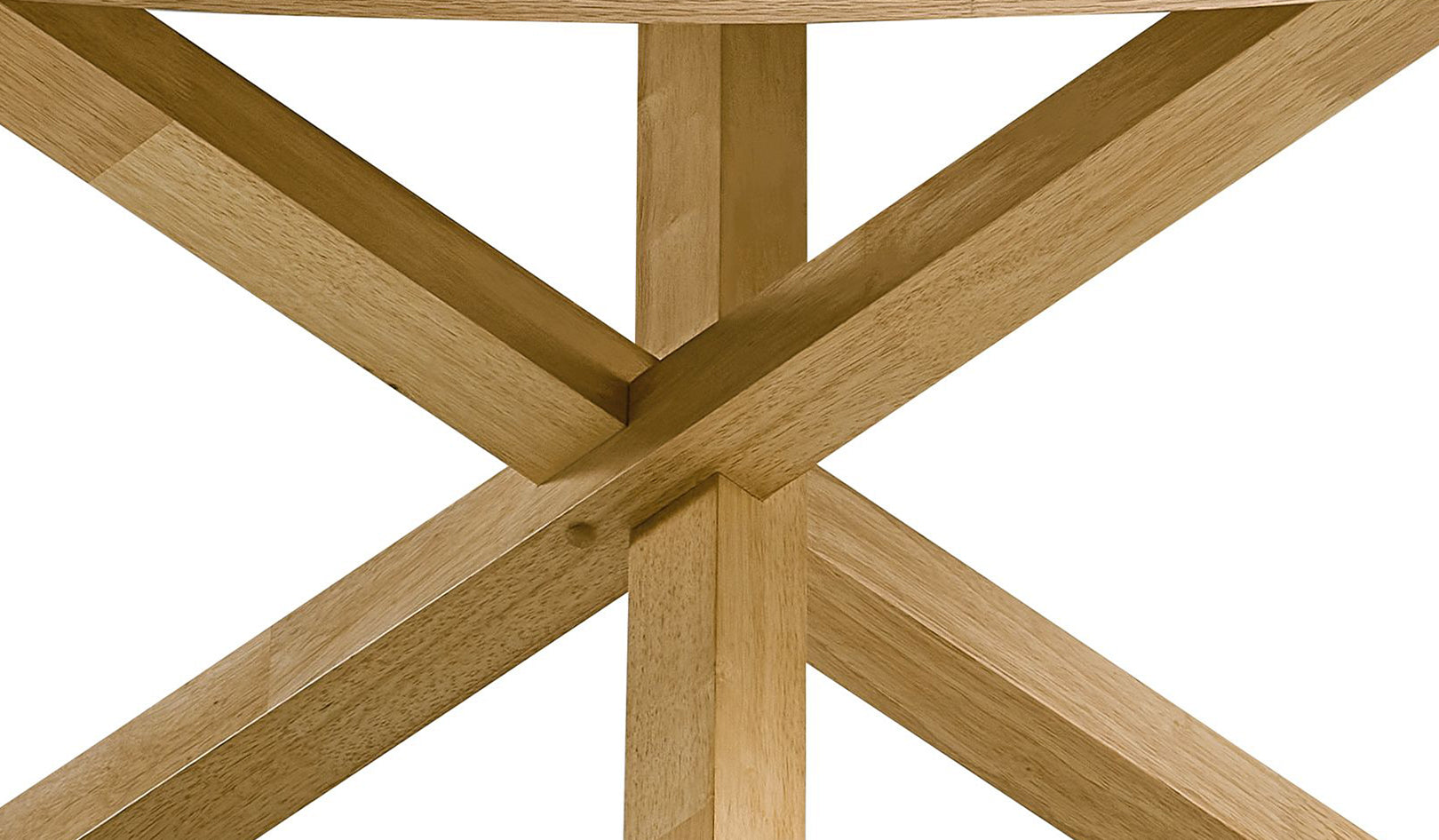 Kasem Oak Finish Round Dining Table