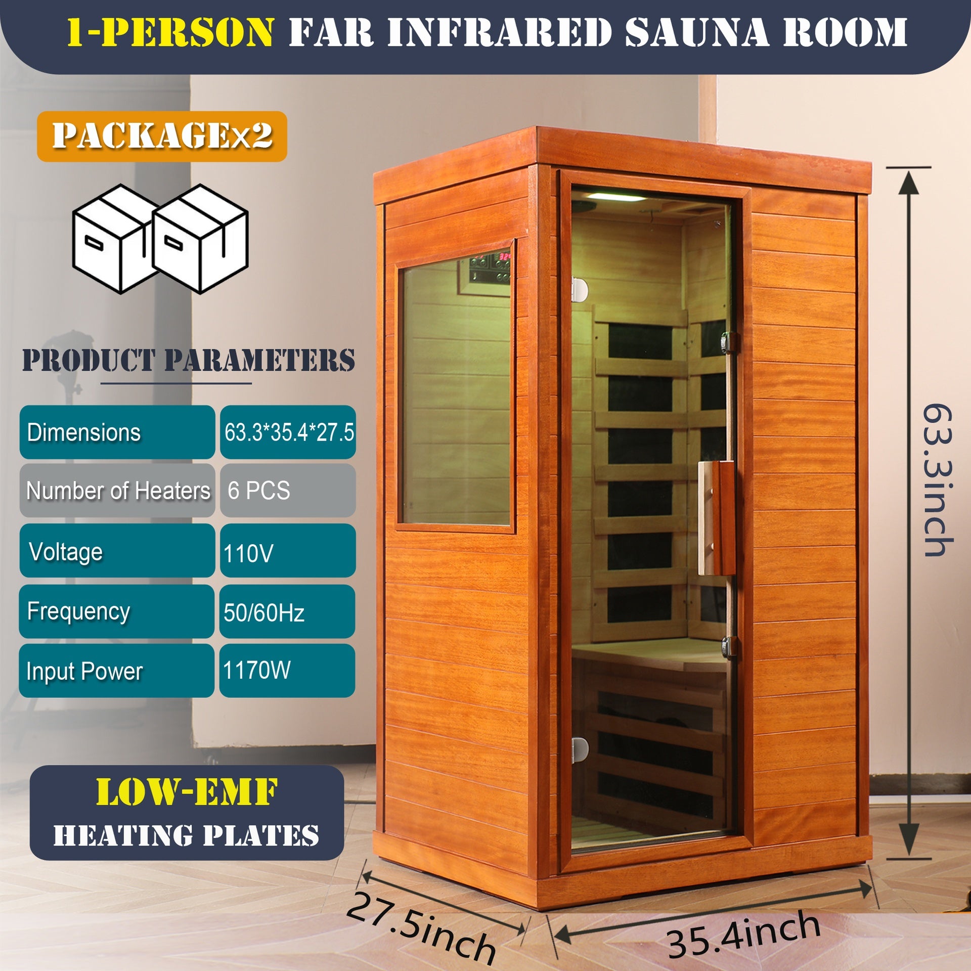 Mini home infrared sauna