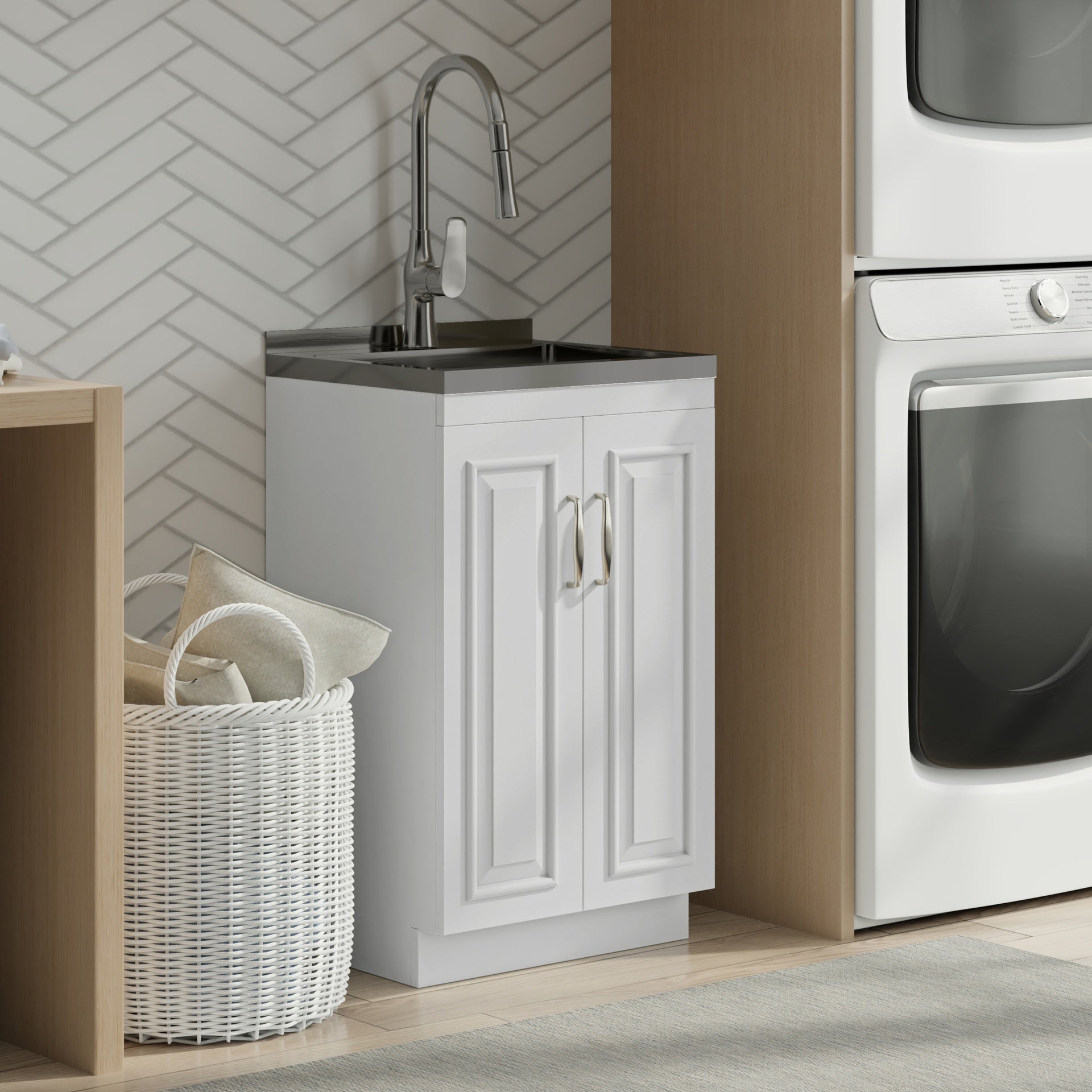 Darwin All-In-One 20-inch Laundry Utility Sink and Cabinet