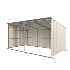 20FT x 12FT Livestock Metal Shed – Heavy-Duty Steel Shelter with Skid Base Storage Shed