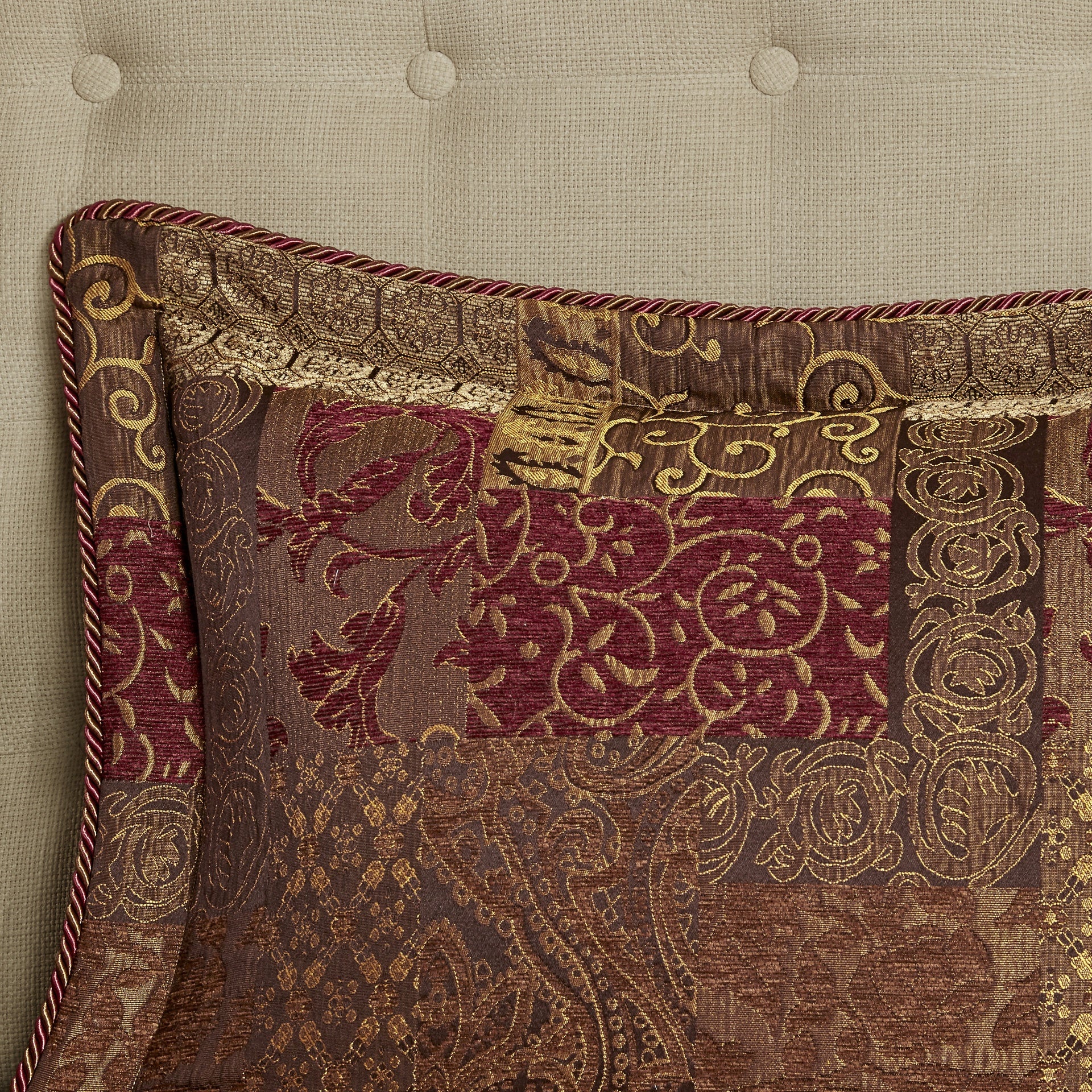 4 Piece Brown Comforter Set Brown King