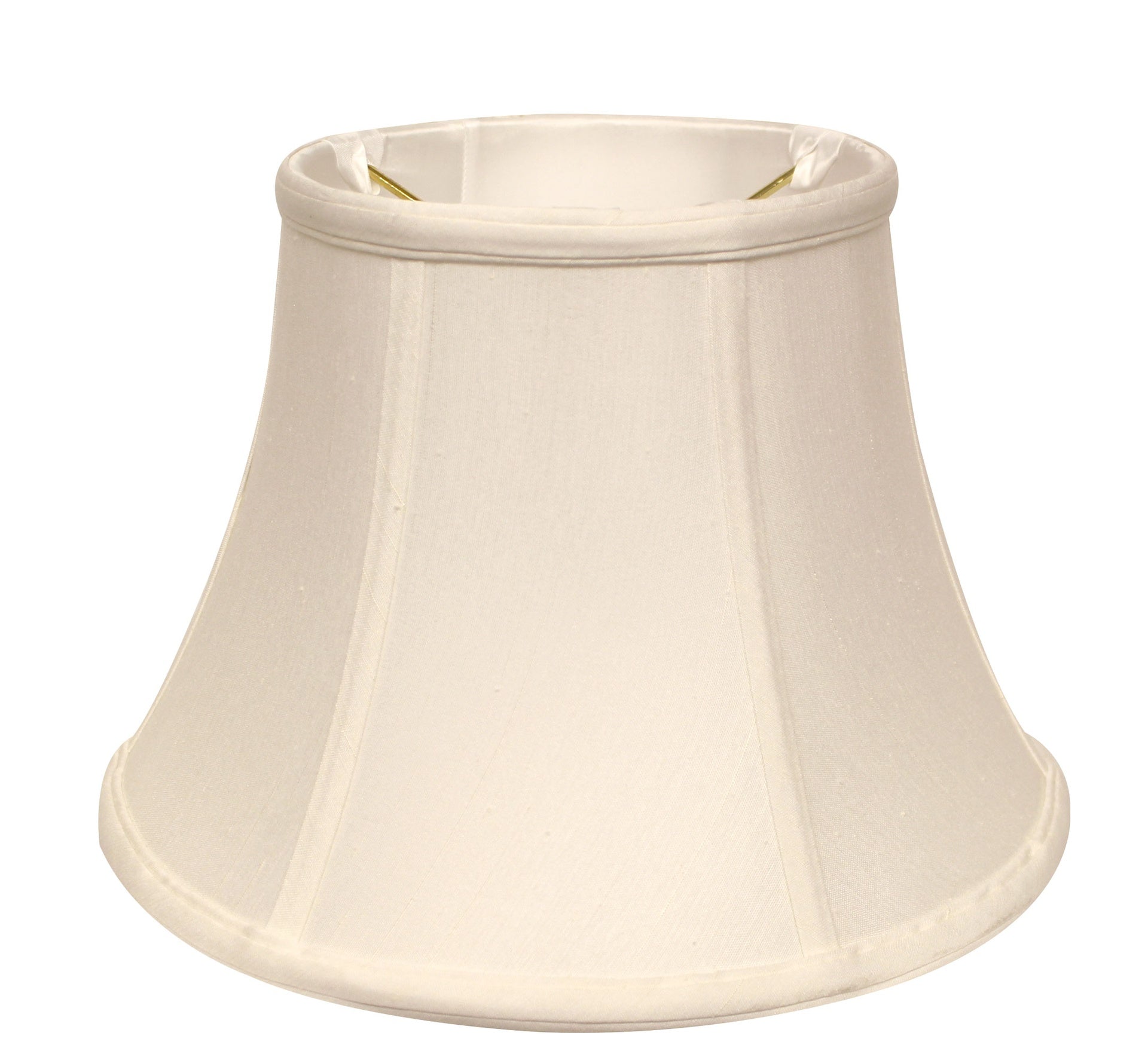 Slant Shallow Drum Softback Lampshade with Washer Fitter, White