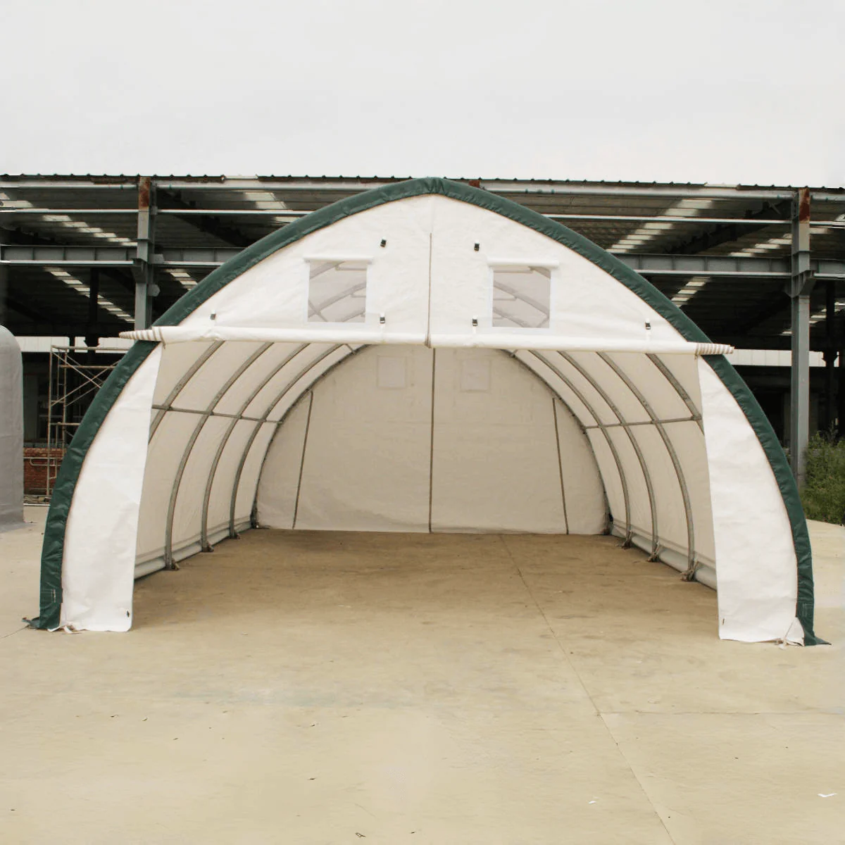 Single Truss Arch Storage Shelter W20'xL30'xH12' 11oz PE