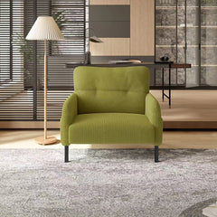 UNITED WE WIN corduroy fabric, comfortable monochrome single person wide seat chair, suitable for living rooms and bedrooms