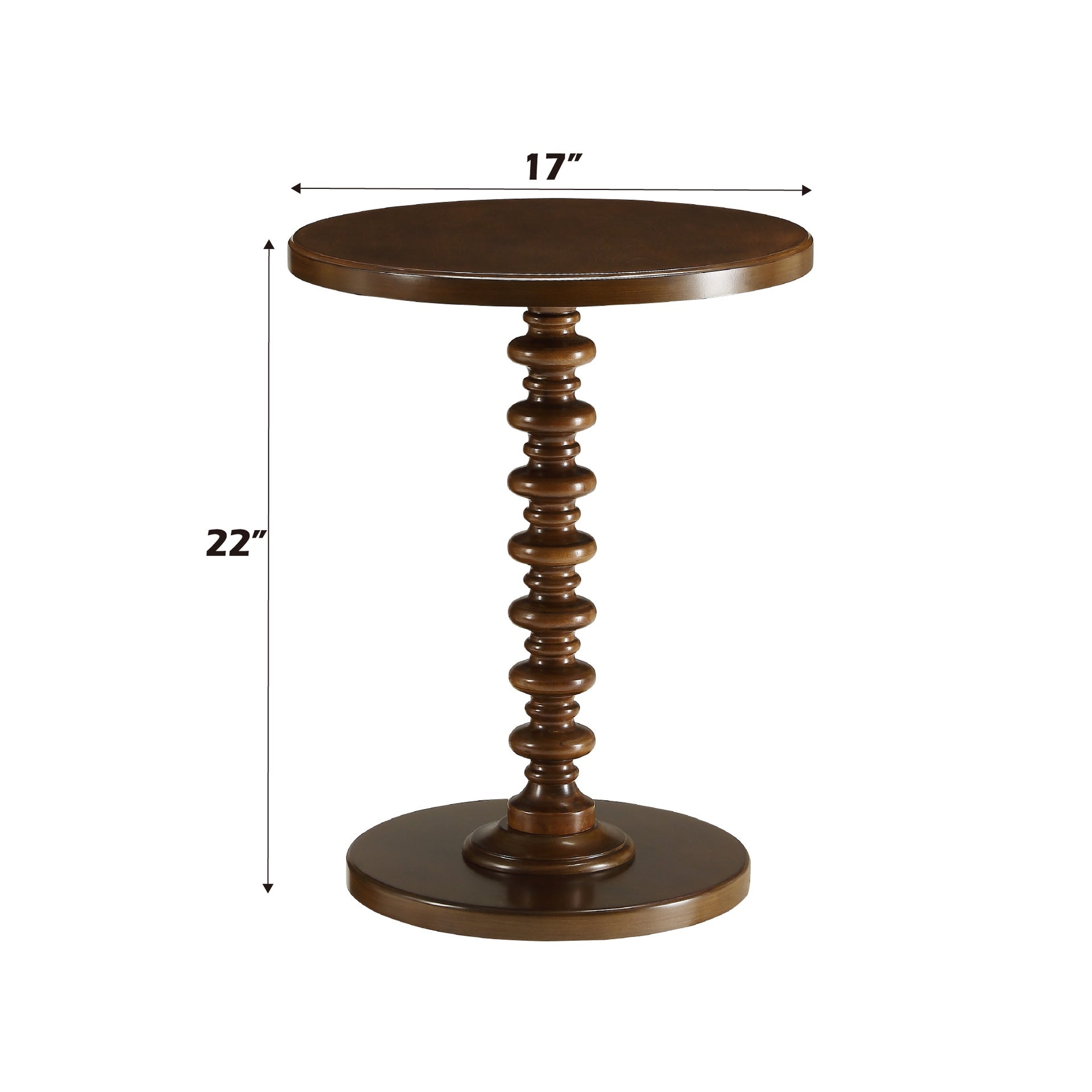 Acton Walnut Finish Accent Table
