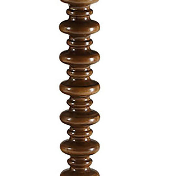 Walnut Round Wooden Side Table