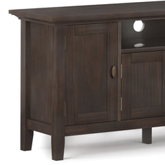 Redmond 72 inch Wide Solid Wood TV Stand in Brunette Brown For TVs up to 80 inches