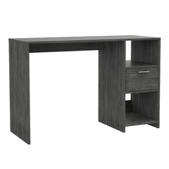 Omma Computer Desk, One Drawer, Two Shelves