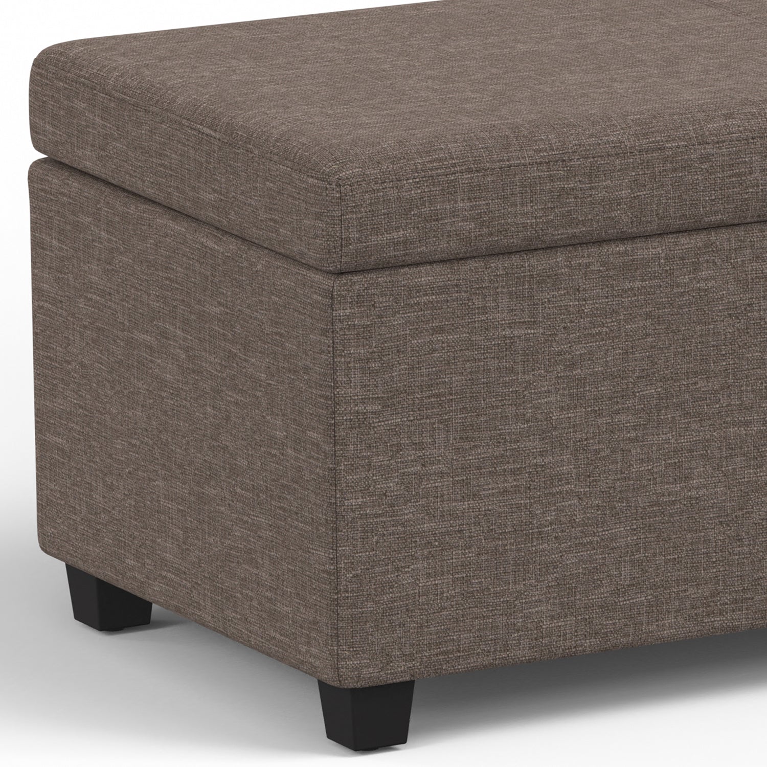 Avalon - Extra Large Storage Ottoman Bench - Fawn Brown