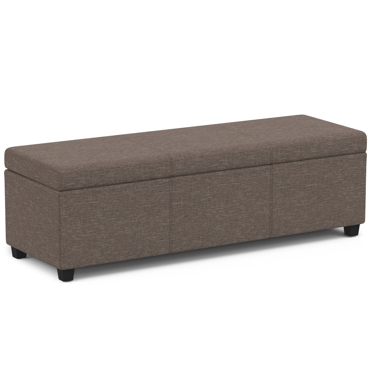 Avalon - Extra Large Storage Ottoman Bench - Fawn Brown
