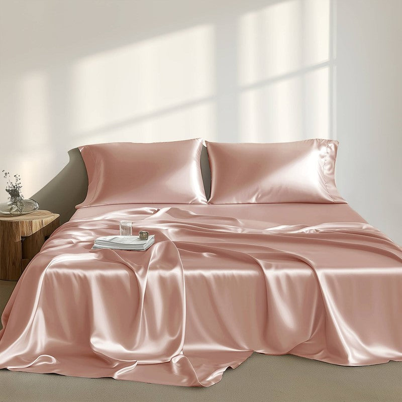 4 PCS Twin Luxury Sheet Set Blush