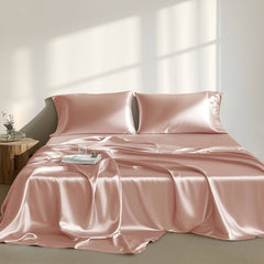 4 PCS Twin Luxury Sheet Set Blush