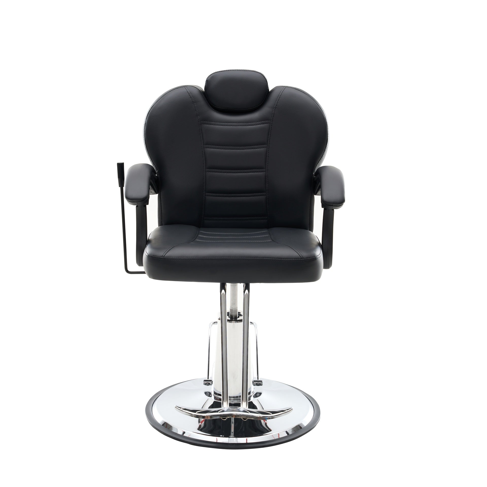 102°-140°  Reclining Barber Chairs for Barbershop, Heavy Duty Hydraulic Pump 360° Swivel Salon Chair for Hair Stylist -Upgrade Black