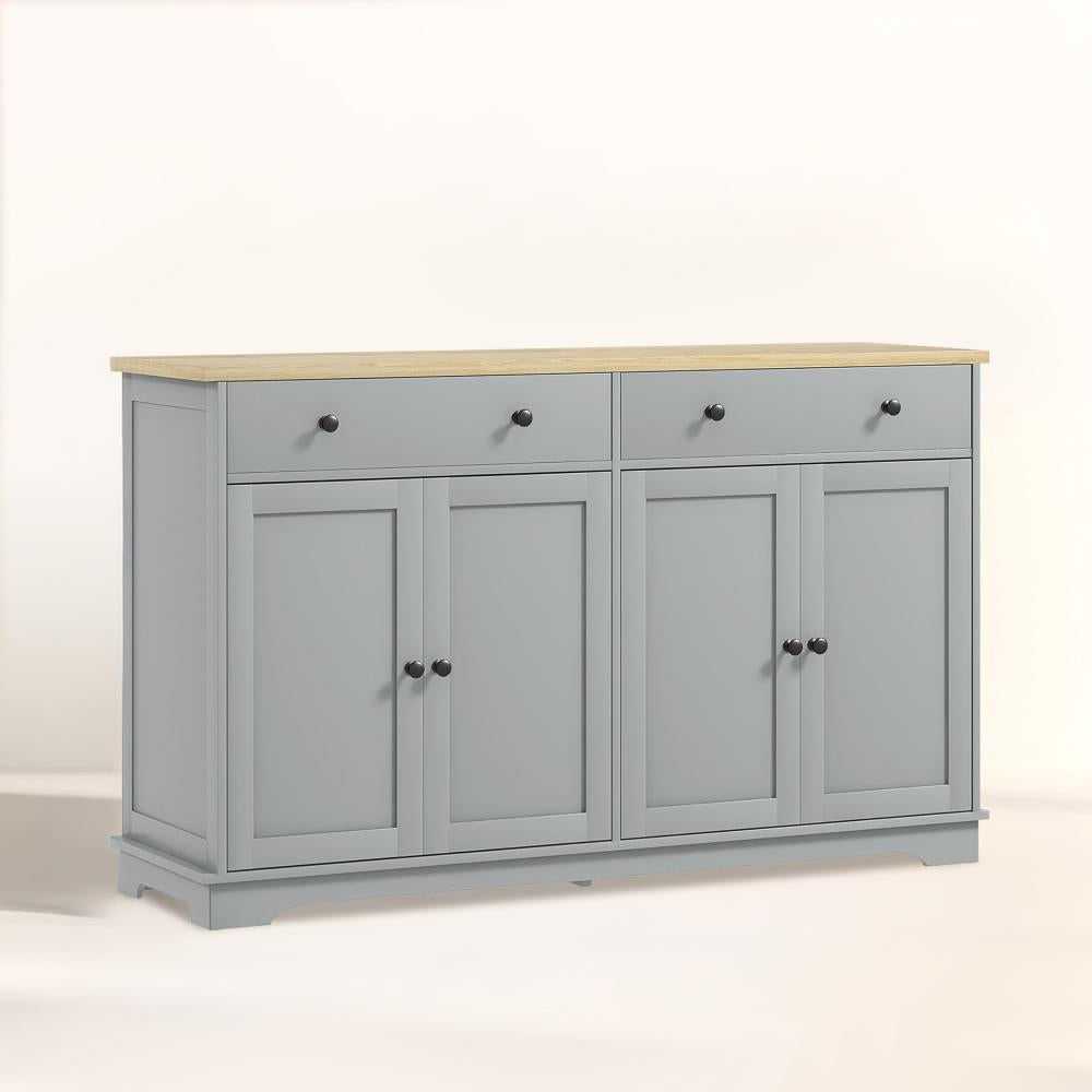 Buffet Cabinet with Storage Drawers,Nordic Style Sideboard, Adjustable Shelves for Your Home