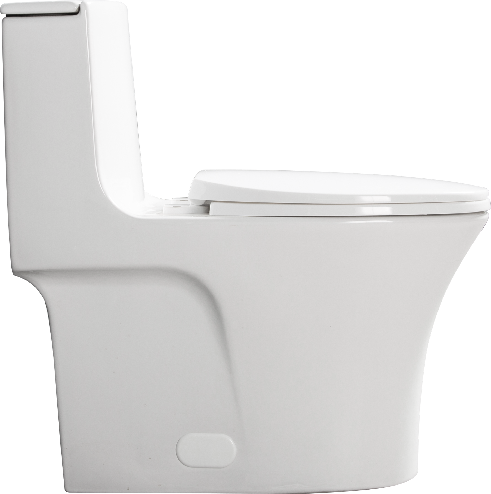 One-Piece Toilet, 1.1/1.60 GPF Water-Efficient Dual-Flush Elongated Comfort Height Floor Mounted, ADA Compliant Toilet with Soft Closing Seat Included