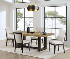 Caramel and Cocoa Trestle Dining Table