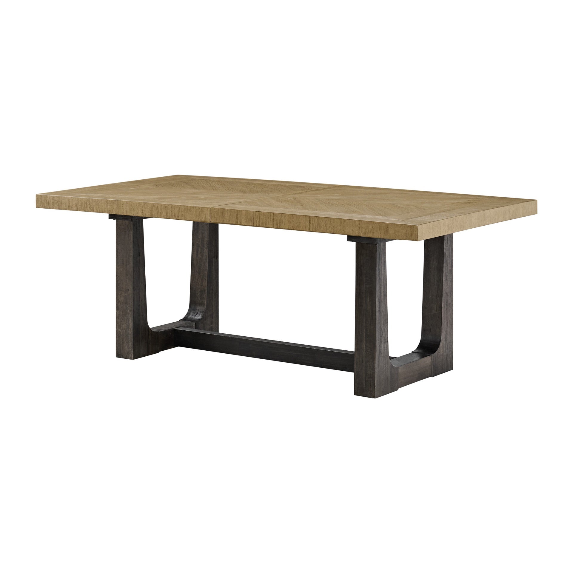 Caramel and Cocoa Trestle Dining Table