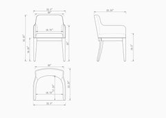 Armchair in Pewter