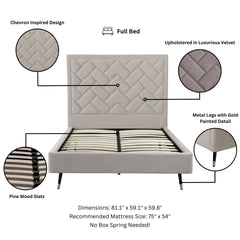 Full Bed in Greige