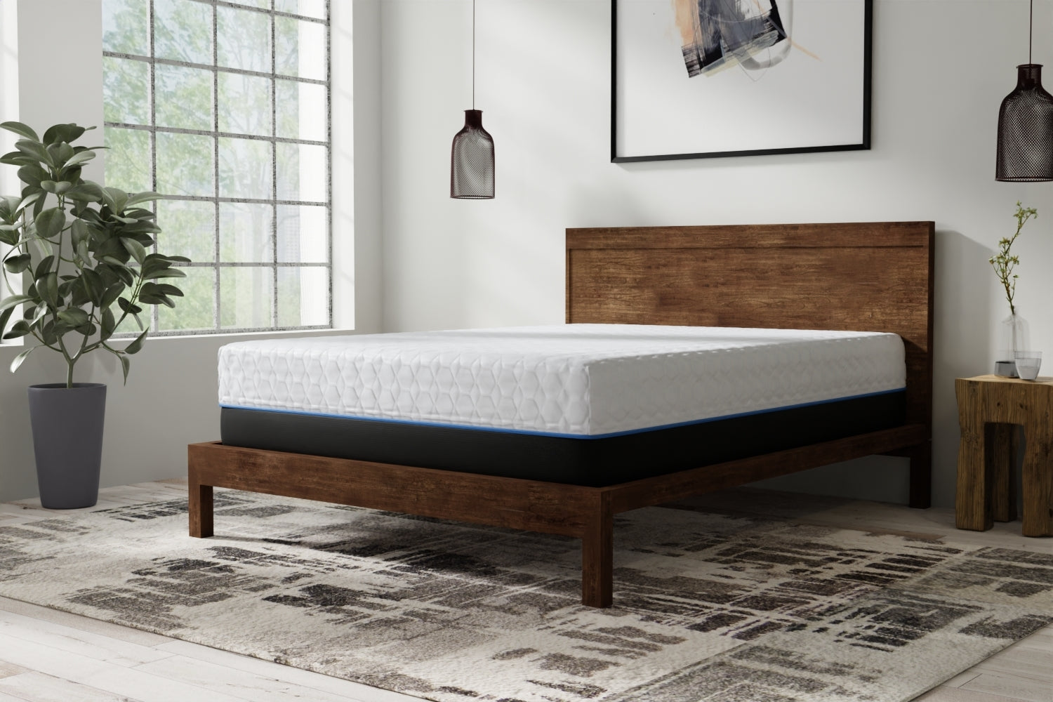 Copper Infused 14 Inch Plush Memory Foam Queen Mattress