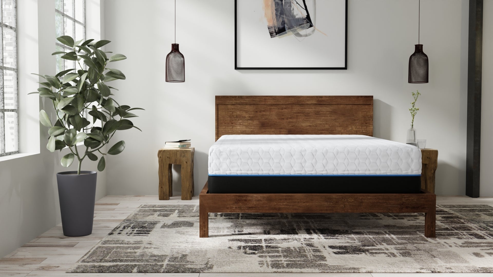 Copper Infused 14 Inch Plush Memory Foam Queen Mattress