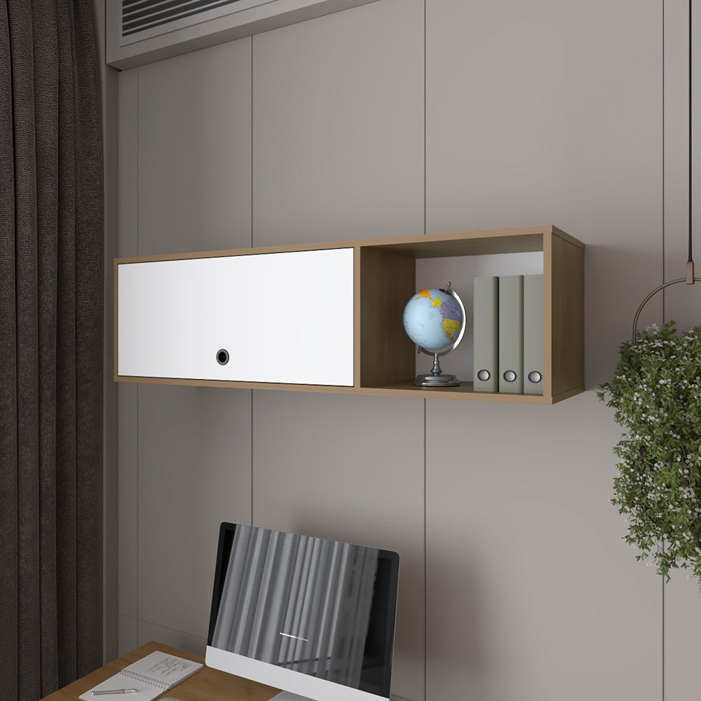 Tuckerman Wall Cabinet,  White/Macadamia
