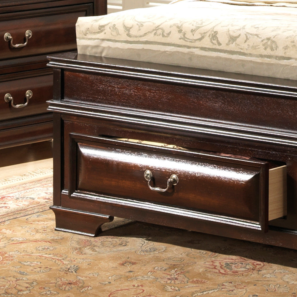LaVita G8875C-FB3 Full Storage bed , Cappuccino