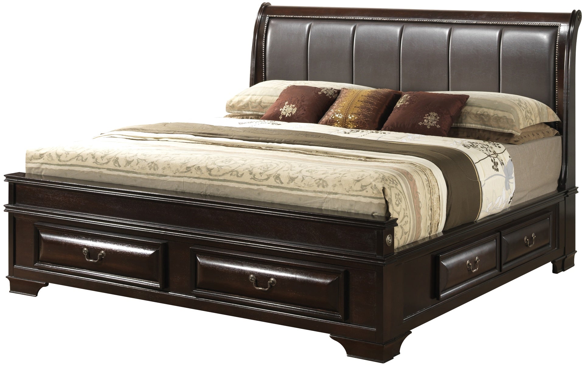 LaVita G8875C-FB3 Full Storage bed , Cappuccino