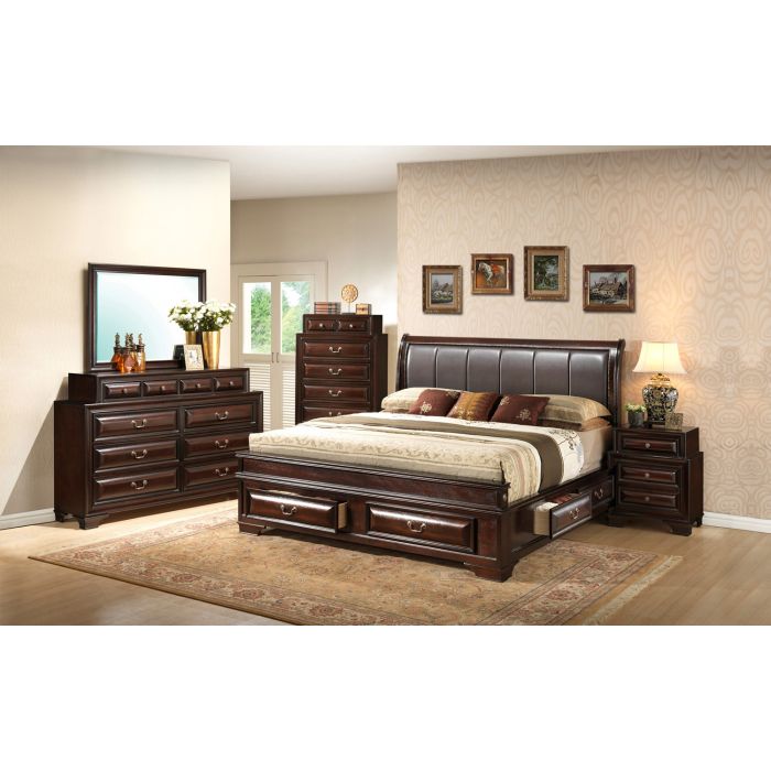 LaVita G8875C-FB3 Full Storage bed , Cappuccino