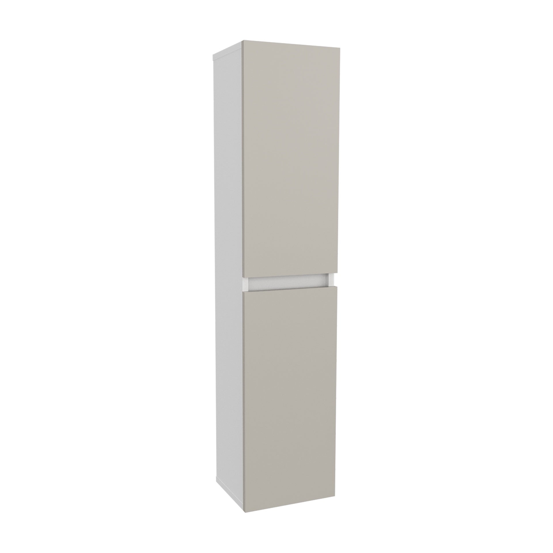 Bathroom Cabinet, 2 Doors, 4 Shelves, White