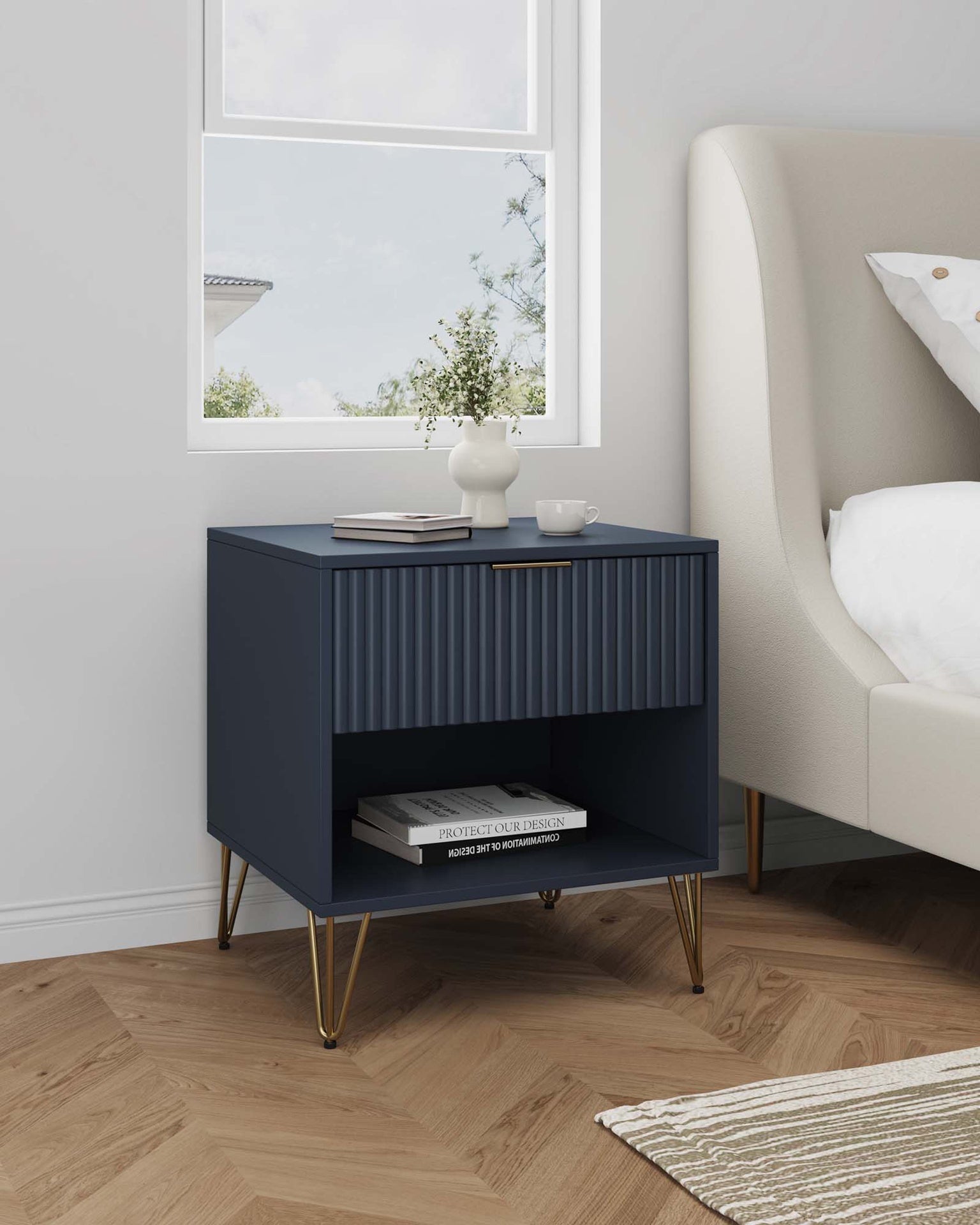 Nightstand in Midnight Blue