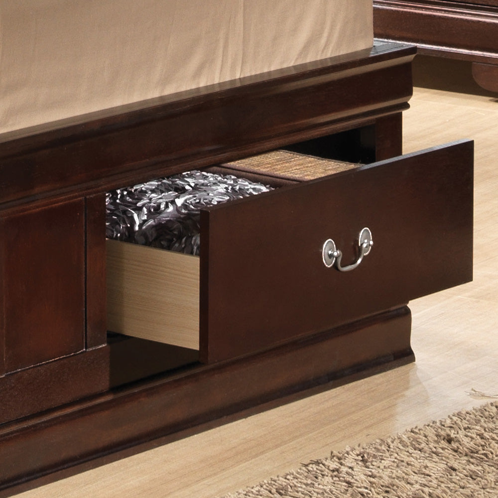 Louis Phillipe G3125B-FSB Full Storage bed , Cappuccino
