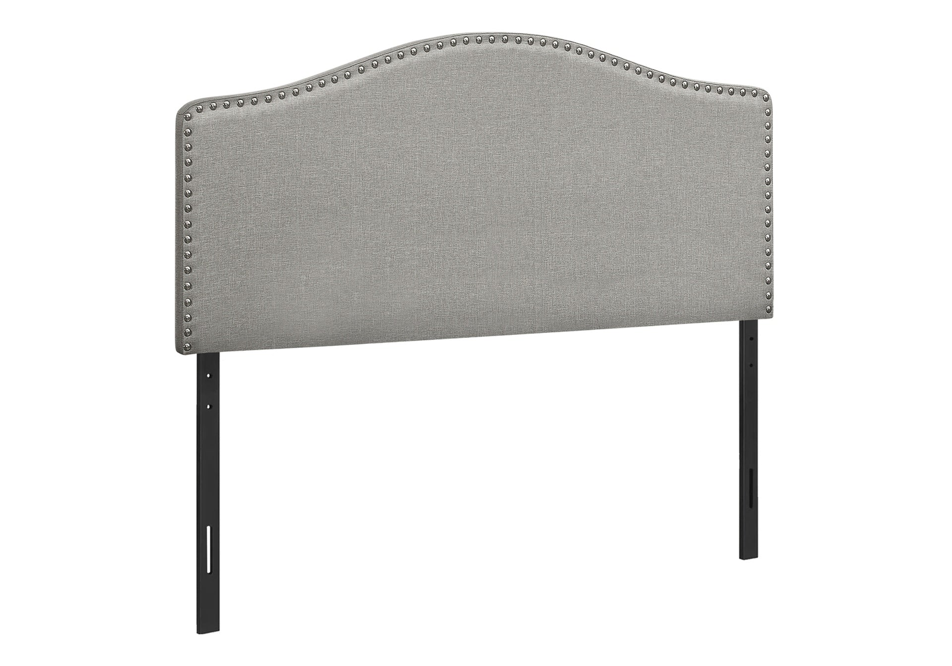 Bed, Headboard Only, Full Size, Bedroom, Upholstered, Grey Linen Look, Transitional