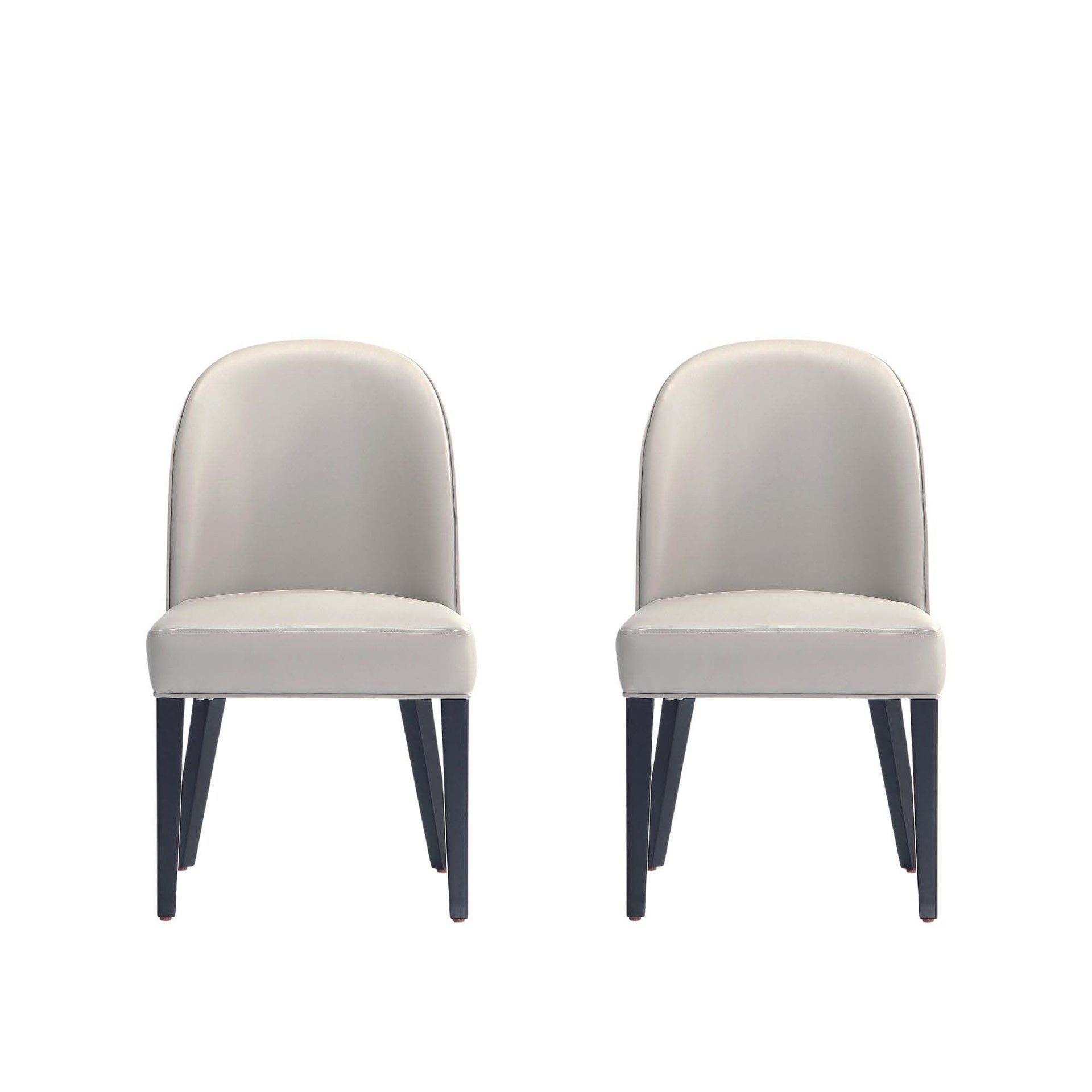 Dining Chair - Set of 2 in Light Gray