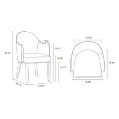Armchair in Light Gray