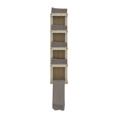 Chidester Towel Rack 31.1" H, 5 Shelves, Natural Oak / Beige - Bathroom