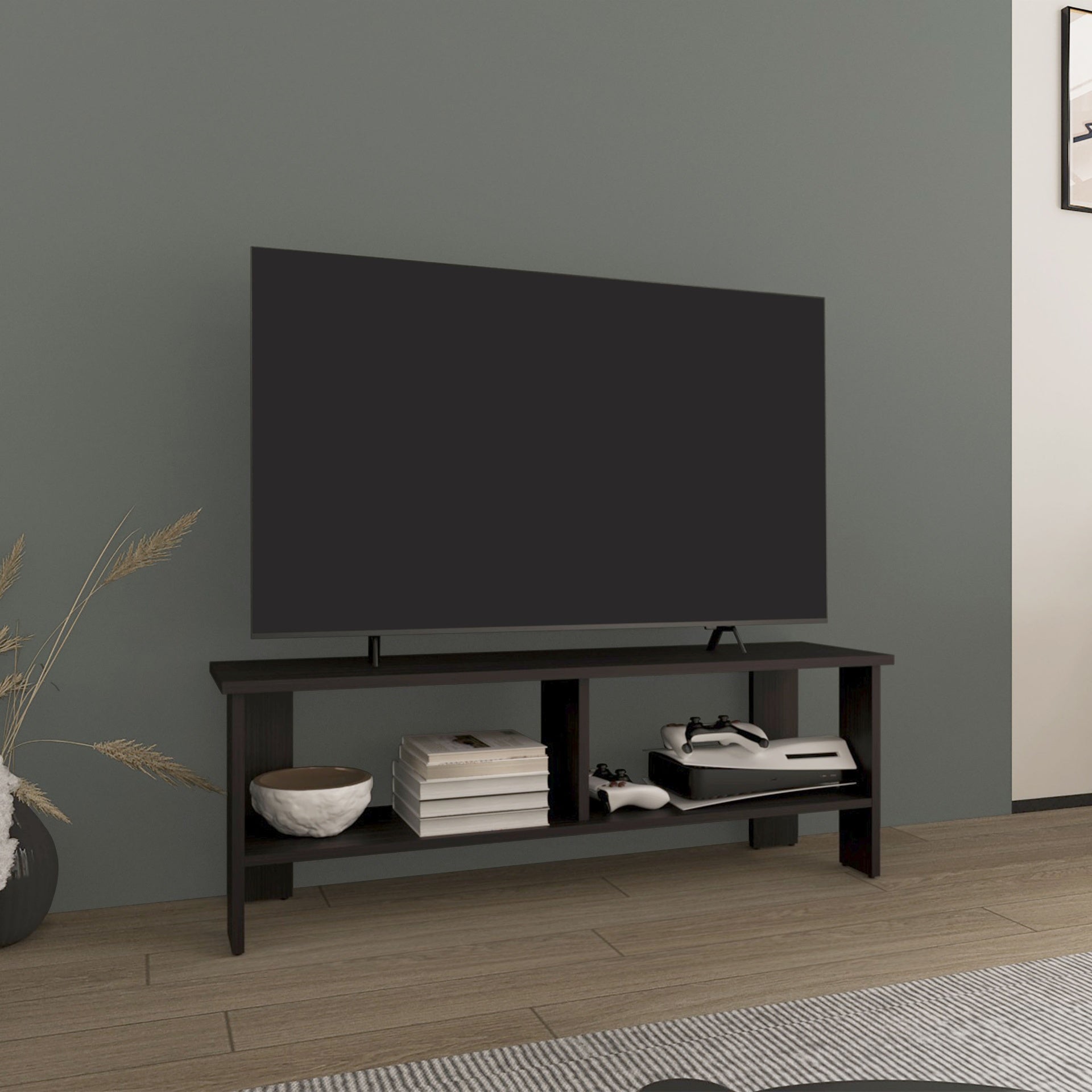 TV Stand, 2 Shelves