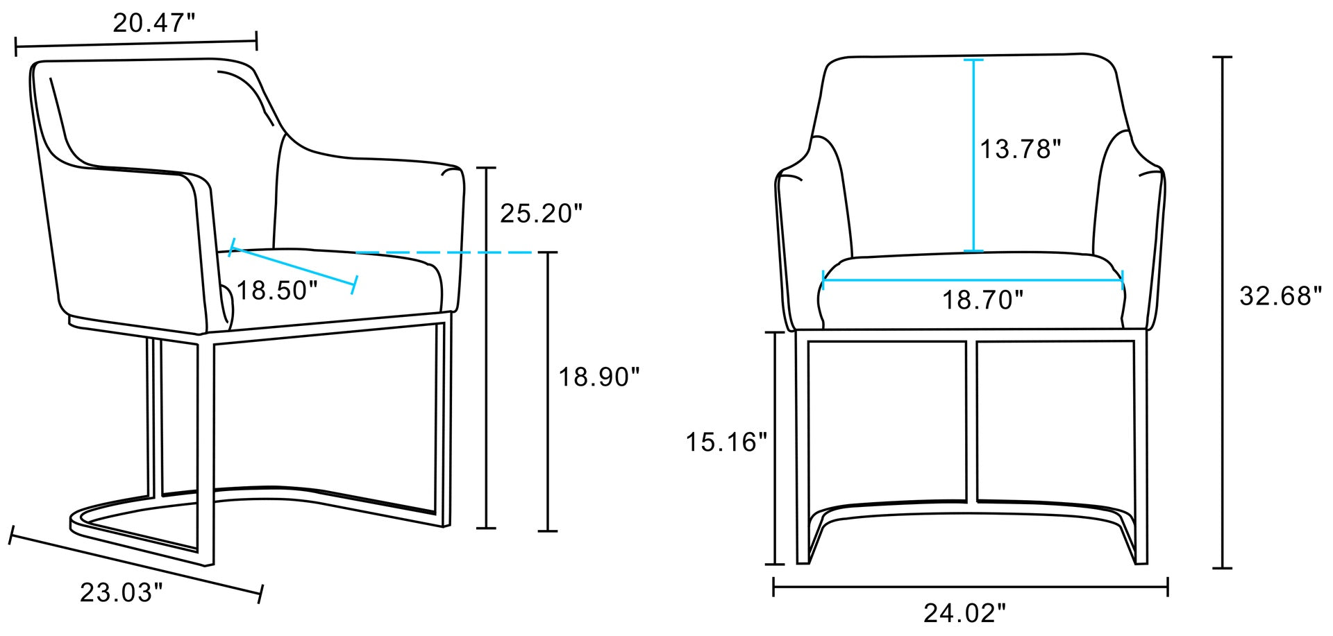 Armchair in Light Gray