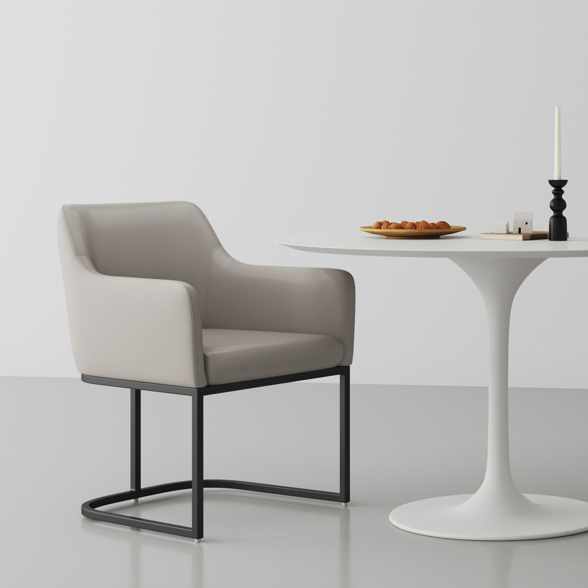 Armchair in Light Gray
