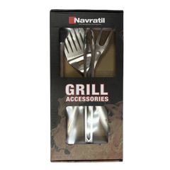 Heavy Duty BBQ Grill Tools Set Stainless Steel BBQ Accessories Grill Barbecue Grilling Tools Utensils Set with Spatula.Fork,Brush,Toogs Kit