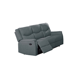 Modern Style 2pc Living Room Set 1x Sofa 1x Loveseat Fully Upholstered Supportive Backrest Dark Gray Finish Manual Motion Primary Living Room Furniture