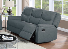 Modern Contemporary Style 1pc Recliner Sofa Plush Armrest And Headrest Dark Gray Finish Primary Living Room Furniture