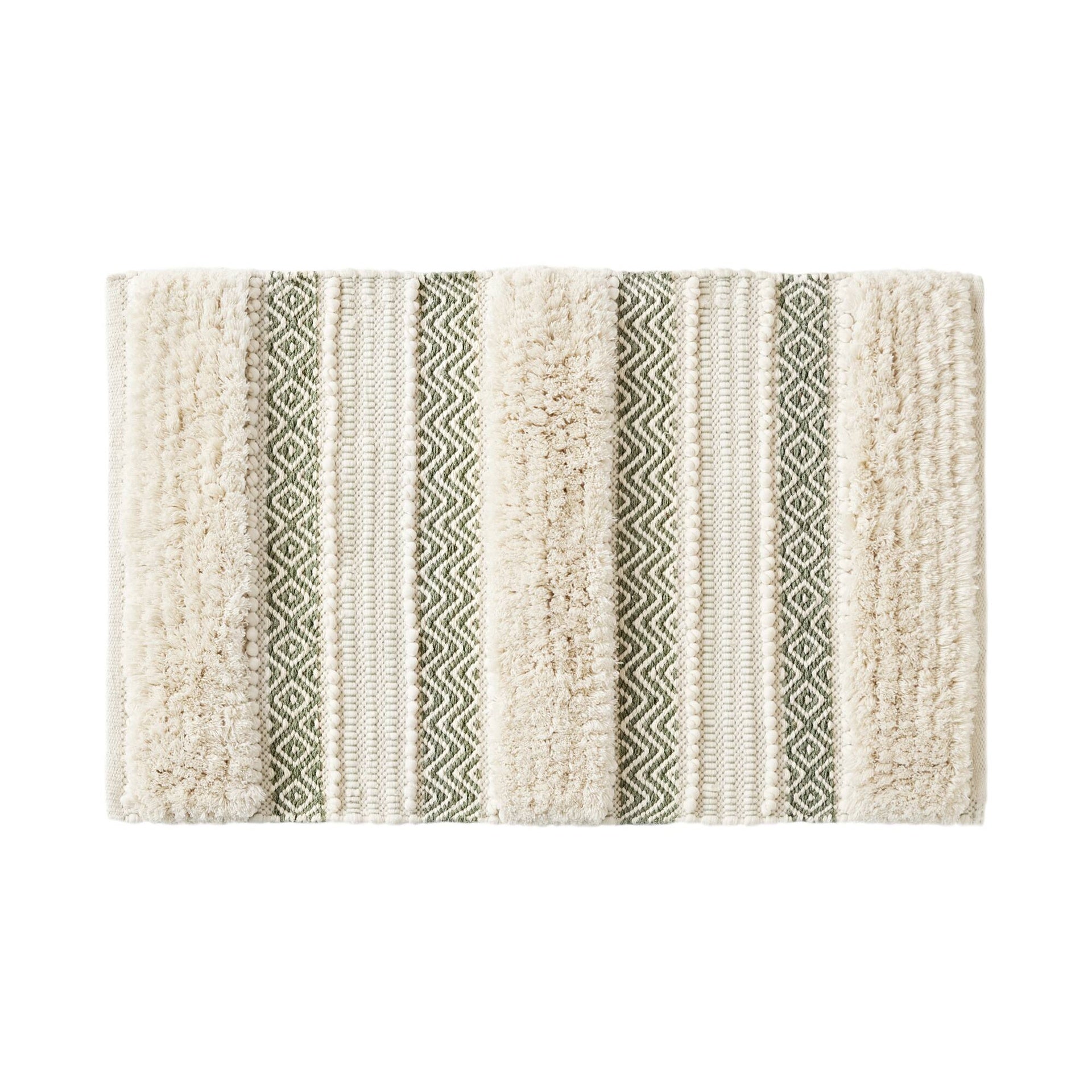 1-Piece 20x32" Bath Rug,Sage Green