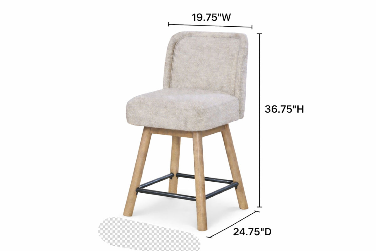 Counter Height Swivel Stool (Set of 2)