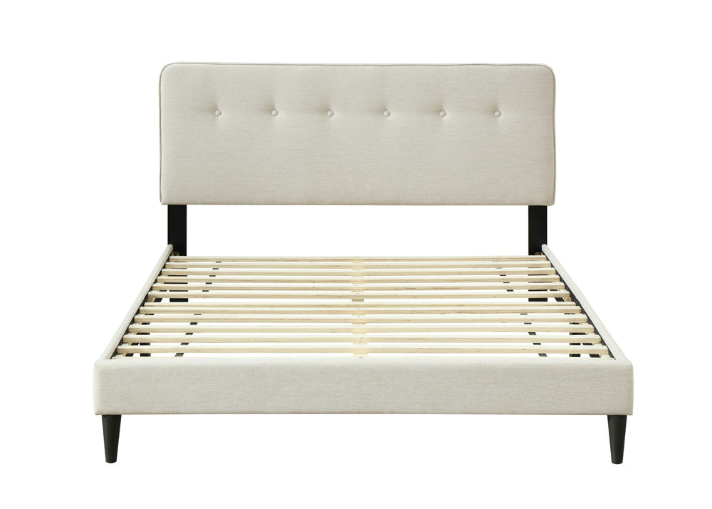 Full Sized Upholstered Bed in a Box w/ USB
