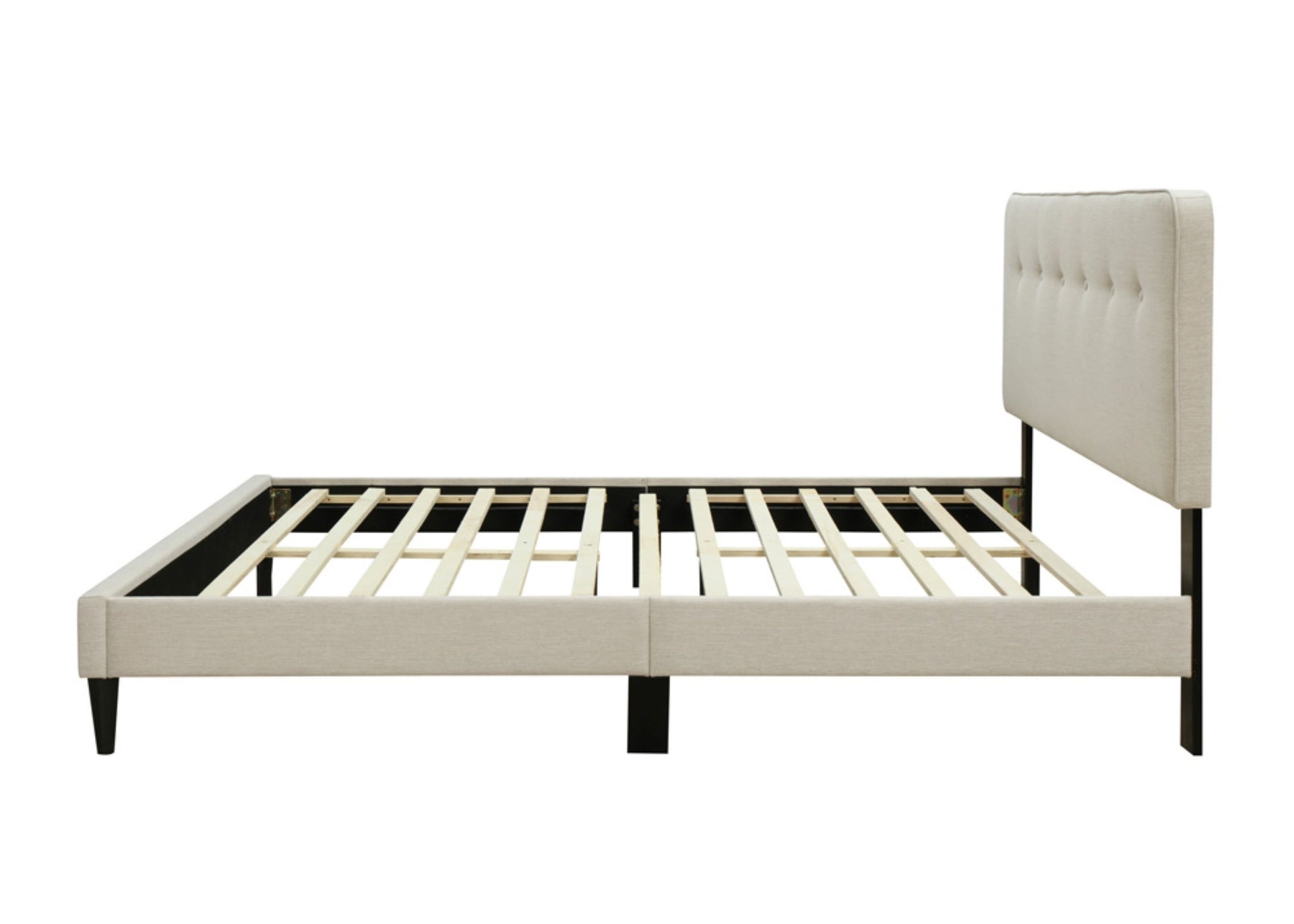 Full Sized Upholstered Bed in a Box w/ USB