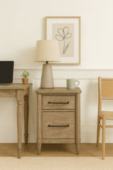 2 Drawer Filing Cabinet - Sand