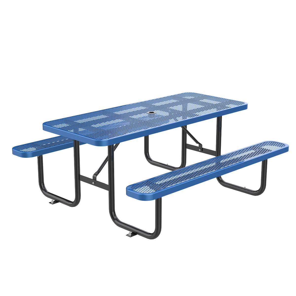 96" Rectangular Picnic Tables Blue