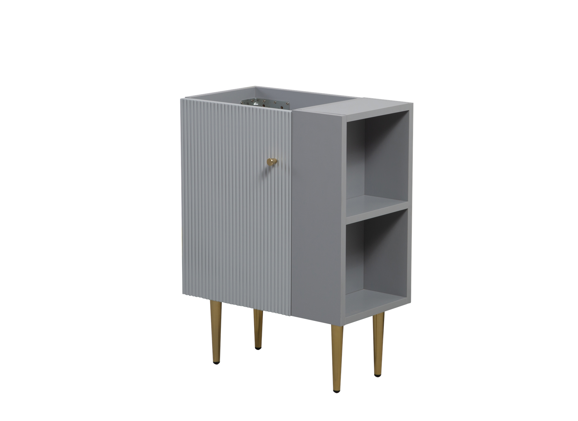 21.6" Vanity Base Only, Open Shelf on the Right, Matt Grey 24V06-21MGR-W1920P385638
